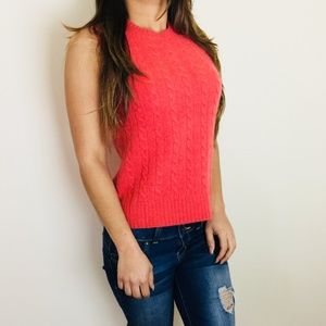 J. Crew Sleeveless Sweater Top Size M